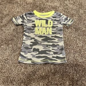 Gray and Yellow Carter’s T-shirt “Wild Man”
